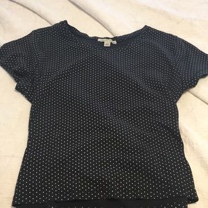 Carolyn Taylor polkadot top
